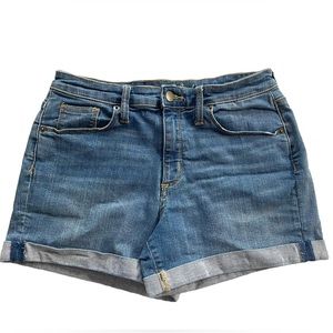 Universal Thread High-Rise Midi Denim Shorts Medium  Wash 8